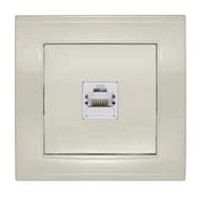 Розетка Бриллиант компьютерная слоновая кость | код 7948820 | Universal