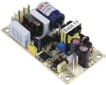 Источник питания AC-DC, 5Вт, вход 85…264V AC, 47…63Гц /120…370В DC, выход 15В/0.35A, изоляция 3000В AC, на плате 75х40х21мм, вход/выход разъемы MOLEX, -10…+60С | код PS-05-15 | MeanWell