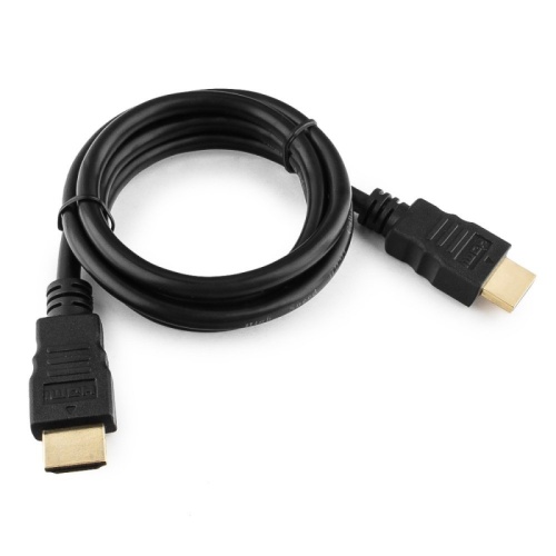 Кабель HDMI Cablexpert CC-HDMI4-1M, 1м, v2,0, 19M/19M, черный, позол.разъемы, экран, пакет | код CC-HDMI4-1M | Cablexpert
