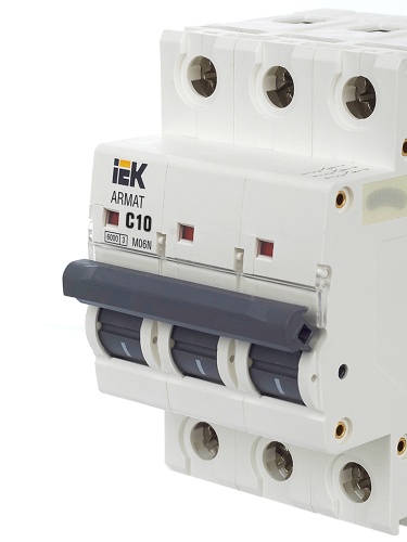 ARMAT Автоматический выключатель M06N 3P C 10А | код AR-M06N-3-C010 | IEK  фото 5