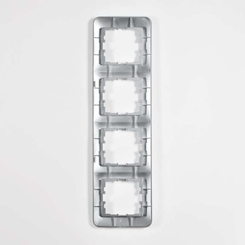 Рамка 4-м Karina Life вертикал. матов. серебр. LEZARD 708-4300-154 фото 3