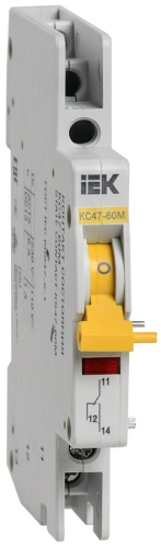 Контакт состояния КС47-60М на DIN-рейку для ВА47-60M | код MVA31D-KS-1 | IEK 