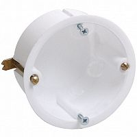 коробка КМ40021 установочная d65х45мм² для полых стен (с саморезами и мет. лапками) | код. UKG10-065-040-000-M | IEK