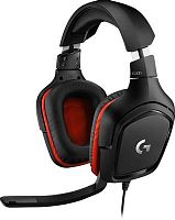 Наушники с микрофоном Logitech G331 черный/красный 2м мониторные оголовье (981-000758) | код 1964097 | Logitech