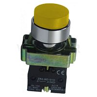Кнопка XB2-BL51 без подсветки желтый 1НО (ANDELI) | код ADL10-040 | ANDELI