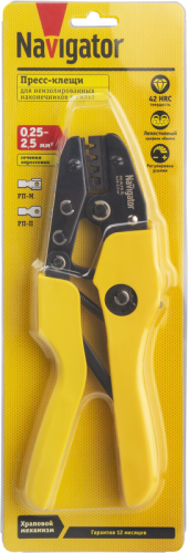 Пресс-клещи 80 383 NHT-Pkv01-M-2.5 для автоклемм 2.5кв.мм Navigator 80383 фото 3