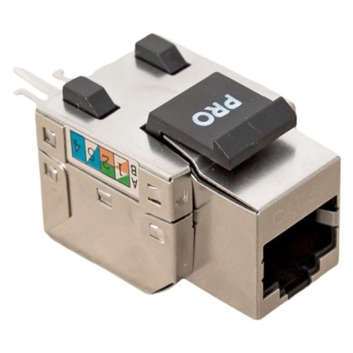 Модуль розеточный Keystone RJ45 кат.5E FTP экранир. 110 IDC 90град. TERACOM PRO | код TRP-KSTN-SOCK-90D-5EFTP | EKF