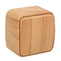 Выключатель 1-клавишный ОП Минск 10А светлое дерево | код EGV10-021-30 | EKF