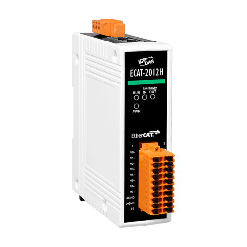 ECAT-2012H CR EtherCAT Slave I/O Module with 16-bit,16-ch/8-ch AI (RoHS) | код 00-06132498 | ICP DAS
