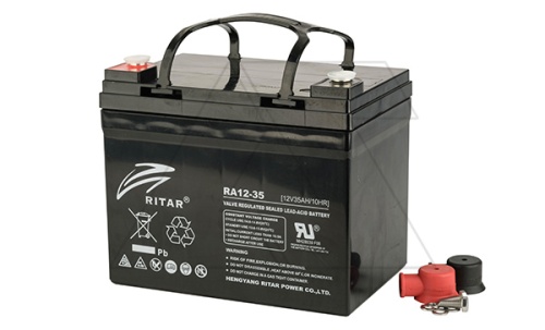 Батарея аккумуляторная Ritar RA12-35, F11(M6), 12V/35Ah, 168x195x130 HxLxW, 10.5kg, 12 лет | код RA12-35 | HAC