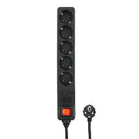 Сетевой фильтр Energenie SPG5-C-5 1.5м 16А черный | код SPG5-C-5 | Energenie