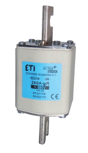 Предохранитель S2UQ2/110/400A/690V gR (200kA) | код 004724123 | ETI