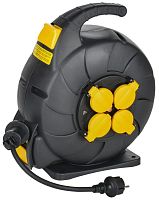 Удлинитель на катушке TWIST 4х15м с заземл. с крышк. автосмотка 16А IP44 КГ 3х1.5 | код TW-KP27-16-04-15-44 | IEK