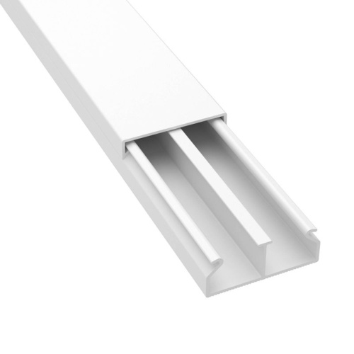 Кабель-канал 2-секц. 40х17 L2000 пластик TMC бел. (розн. уп.4шт) DKC 00305R фото 2