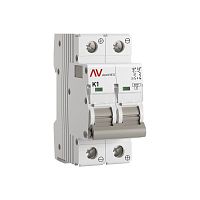 Выключатель автоматический AV-6 DC 2P 1A (K) 6kA EKF AVERES | код mcb6-DC-2-01K-av | EKF