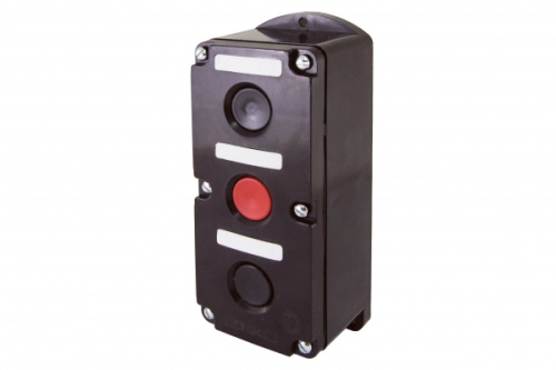 ПКЕ 222-3 У2, красная и две черные кнопки, IP54 TDM | код SQ0742-0009 | TDM