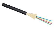 Cabeus SW-FTTH-9-04-1-LSZH-IN/OUT-40 Кабель волоконно-оптический 9/125 одномодовый, 4 волокна, усилен двумя стеклопрутками, FTTH (fiber to the home) с внешним силовым элементом из стальной проволоки, внутренний/внешний, (-40C ~ +60), LSZH, черный Код това