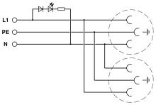 Двойная розетка EO-J/UT/LED/DUO/GN | код 0804104 | PHOENIX CONTACT