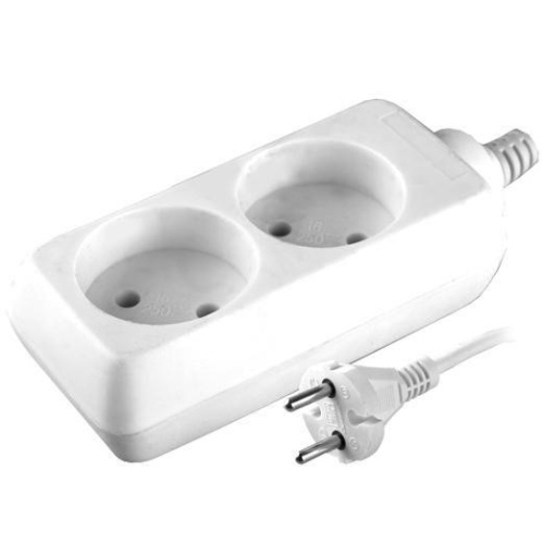 Удлинитель 2х1.5м без заземл. 10А IP20 S 2х1.5 2.2кВт Volsten 9296 фото 6