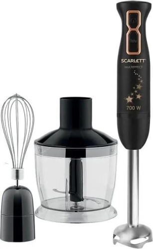 Блендер погружной Scarlett Золотая коллекция SC-HB42F72 700Вт черный/золотистый | код 1893942 | SCARLETT