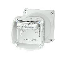 Коробка клеммная 5 положений до 10мм2 130х130х77 IP66/67 серая стойкая к УФ (KF 0606 G) | код 62000055 | HENSEL