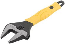 Ключ разводной ''Эталон'', CrV, узкие губки, шкала, экстра увеличенный захват, прорезиненная ручка 150 мм ( 34 мм ) | код 70195 | FIT