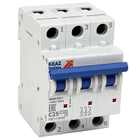 Выключатель автоматический модульный OptiDin BM63-3C32-15-УХЛ3-АЭС | код 367643 | КЭАЗ