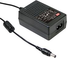 Адаптер настольный, AC-DC, 36Вт, вход 85...264B AC 47...63 Гц,, выход 24B/1.5A, изоляция 3000В AC, 79x54x33мм, -30...+70С, сетевой разъём IEC320-C8, выходной разъем 11, диам. 5.5х2.1мм | код GST36B24-P1J | MeanWell