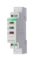 КОНТРОЛЬНЫЕ ЛАМПОЧКИ LK-713-1 Сигнализация наличия трех фаз, варианты цвета (в любой вариации на заказ): ЗЕЛЁНЫЙ, ЖЕЛТЫЙ, КРАСНЫЙ, 1 модуль, монтаж на DIN-рейке 3х(5-10) В AC/DC наличия трех фаз IP20 | код EA04.007.023 | ЕВРОАВТОМАТИКА ФиФ