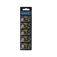 Батарейка GBAT-LR54 (AG10) кнопочная щелочная 10pcs/card (10/200/4000) | код 800585 | GENERAL