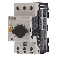 Авт. выключатель PKZM0-1-EA, 3P, In=1A, 690VAC, Icu=150kA/400V, It=0.63_1A, Ie=15.5In, 0.25kW(415VAC), CLASS 10A, управление рукояткой | код 189898 | EATON