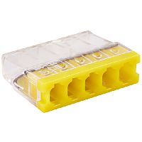 Клемма соединительная 5-контактная ED 772-205 с контактной пастой Elеctrodeel. Диапазон сечений 0,5-2,5 мм2. Номинальный ток/напряжение: 24А/450В. | код ED 772-205 с пастой | Electrodeel