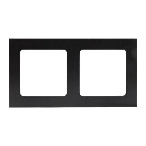 Стокгольм Рамка 2-местная металлическая черная PROxima | код EZM-G-303-10 | EKF фото 3