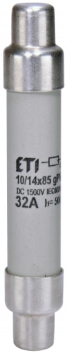 Предохранитель CH 10/14x85 gPV 40A 1500V (50kA) | код 2626239 | ETI