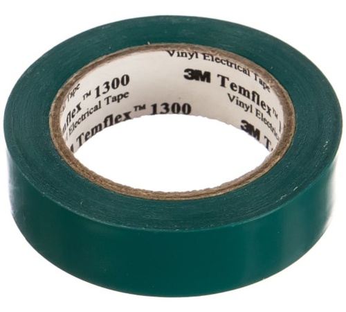 Изолента ПВХ 15мм Temflex 1300 зел. (рул.10м) 3М 7100081321