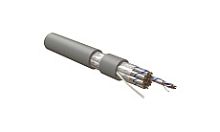 Hyperline UUTP50W-C5-S24-IN-LSZH-GY Кабель витая пара U/UTP, категория 5, 50 пар (5 пар (24 AWG)х10), одножильный (solid), LSZH нг(А)-HF, –20°C – +60°C, серый | код 445184 | Hyperline