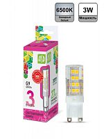Лампа светодиодная LED-JCD-standard 3Вт 230В G9 6500К 270Лм ASD | код 4690612026435 | ASD