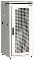 ITK Шкаф сетевой напольный 19" LINEA N 28U 600х600мм перфорированная передняя дверь серый | код LN35-28U66-P | IEK