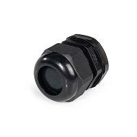 Ввод кабельный пластиковый PG 25 (16-20 мм) черн. (уп.50шт) | код 88646 | Fortisflex