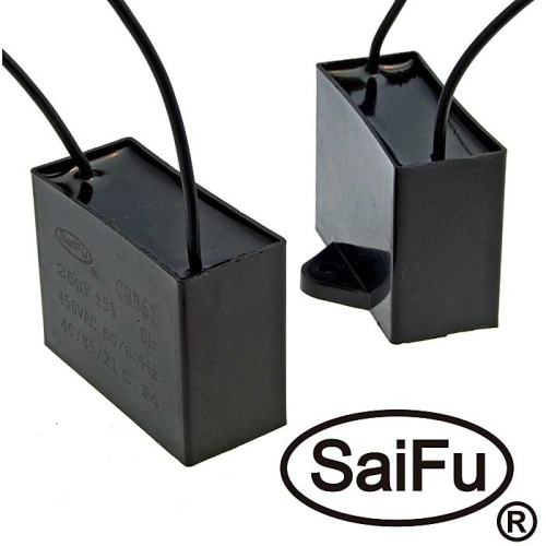 Пусковой конденсатор SAIFU CBB61, 25 мкФ, 450 В | код 104256 | Saifu