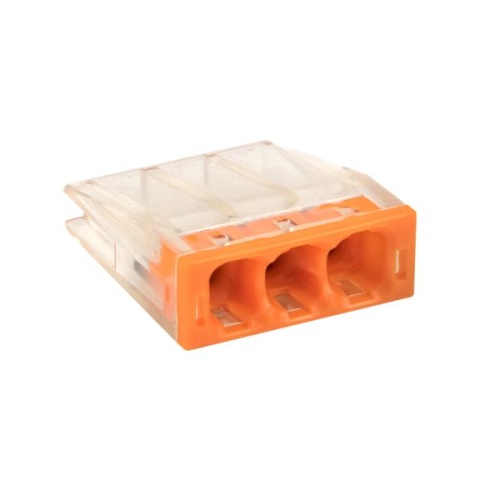 Строительно-монтажная клемма СМК 2273-243 (с пастой) 3 отверстия 0,5-2,5 мм2 блистер (5шт,) PROxima | код plc-smk-2273-243b | EKF фото 3