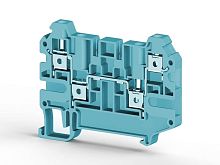 Клеммник 4-х выводной 4кв.мм син. AVK 4CC Klemsan 325201