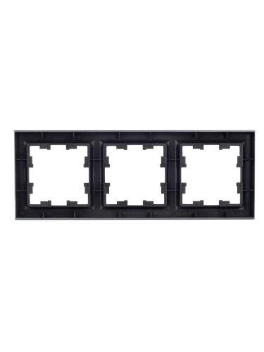 BRITE Рамка 3-местная РУ-3-БрС сталь | код BR-M32-K46 | IEK фото 5