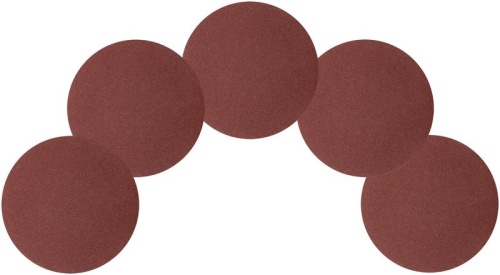 Круги шлифовальные сплошные (липучка), алюминий-оксидные, 125 мм, 5 шт Р 80 | код 39774 | КУРС фото 5