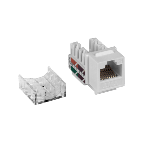 Модуль Keystone RJ45, Cat.5E, UTP, 90 градусов, белый | код TWT-OK45UTP/5E-WH | TWT