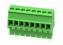 MC-RE3.81V10C-0001 Разъём гнездовой MC,шаг 3.81мм, 10 конт., зел., шт | код MC-RE3.81V10C-0001 | SUPU