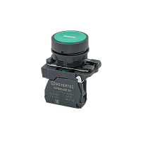 Кнопка плоская зеленая, маркировка I, 1NO, IP65, пластик MTB5-AA31521 | код 137239 | MEYERTEC