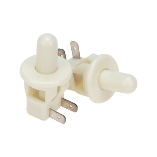 Выключатель-кнопка 250V 2.5А (2с) ON-(OFF) Б/Фикс белый (мебельная) REXANT | код 36-3020 | REXANT