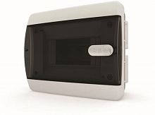 Щит встраиваемый 6 мод. IP41, прозрачная черная дверца CVK 40-06-1 (полная комплектация) | код 01-05-001 | Tekfor