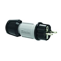 Вилка Schuko 16A, 3p(2P+E), 250V, IP44, Bals серый MULTI-GRIP 7371 | код 7371 | Bals